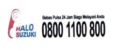 Trademark LOGO + HALO SUZUKI BEBAS PULSA 24 JAM SIAGA MELAYANI ANDA 0800 1100 800