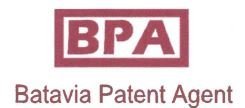 Trademark BATAVIA PATENT AGENT + LOGO BPA