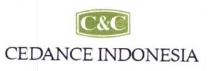 Trademark CEDANCE INDONESIA + LOGO C&C