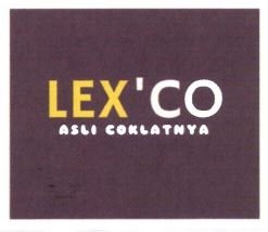 Trademark LEX'CO ASLI COKLATNYA