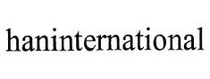 Trademark HANINTERNATIONAL