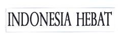 Trademark INDONESIA HEBAT