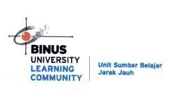 Trademark BINUS UNIVERSITY LEARNING COMMUNITY + LOGO