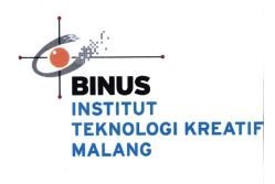 Trademark BINUS INSTITUT TEKNOLOGI KREATIF MALANG + LOGO