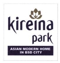 Trademark KIREINA PARK ASIAN MODERN HOME IN BSD CITY + Logo