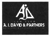 Trademark A.I.DAVID & PARTNERS LAW FIRM + LOGO