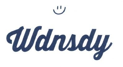 Trademark WDNSDY + LOGO