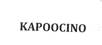 Trademark KAPOOCINO