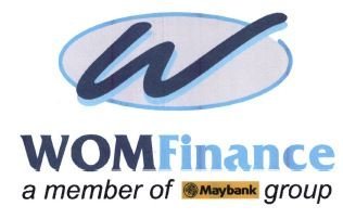 Trademark WOM FINANCE A MEMBER OF MAYBANK GROUP + LOGO