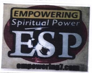 Trademark EMPOWERING SPIRITUAL POWER ESP + LOGO