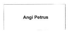 Trademark ANGI PETRUS