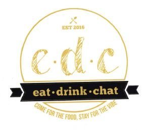 Trademark EDC EAT DRINK CHAT COME FOR THE FOOD, STAY FOR THE VIBE EST 2016 + LUKISAN