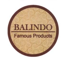 Trademark BALINDO FAMOUS PRODUCTS + LOGO