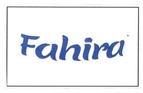 Trademark FAHIRA