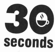 Trademark 30SECONDS + LOGO