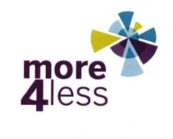 Trademark MORE 4 LESS + LOGO