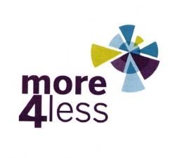 Trademark MORE 4 LESS + LOGO