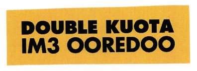 Trademark DOUBLE KUOTA IM3 OOREDOO