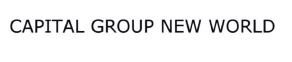 Trademark CAPITAL GROUP NEW WORLD