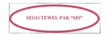 Trademark SEGO TEWEL PAK "SIS"