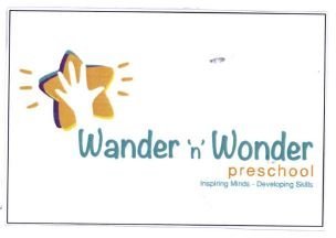 Trademark WANDER N WONDER PRESCHOOL INSPIRING MINDS DEVELOPING SKILLS + LOGO