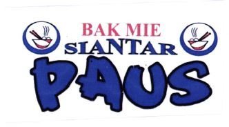 Trademark BAK MIE SIANTAR PAUS + LUKISAN