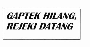 Trademark GAPTEK HILANG, REJEKI DATANG + LUKISAN