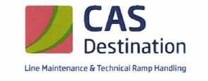 Trademark CAS DESTINATION LINE MAINTENANCE & TECHNICAL RAMP HANDLING