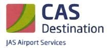 Trademark CAS DESTINATION JAS AIRPORT SERVICES + LOGO