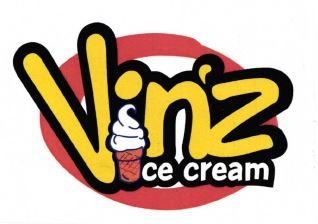 Trademark VINZ ICE CREAME + LOGO