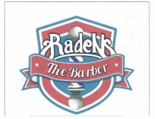 Trademark RADEN THE BARBER + LOGO