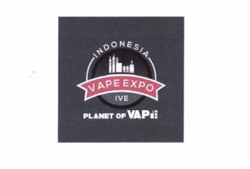 Trademark INDONESIA VAPE EXPO IVE PLANET OF VAPE