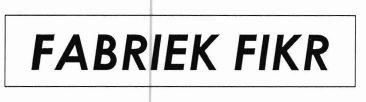 Trademark FABRIEK FIKR + LOGO