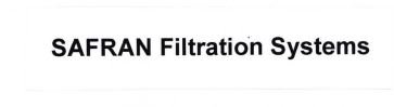 Trademark SAFRAN FILTRATION SYSTEMS