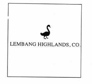 Trademark LEMBANG HIGHLANDS, CO. + LOGO