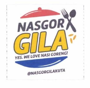 Trademark NASGOR GILA KUTA + LOGO, YES, WE LOVE NASI GORENG