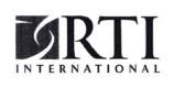 Trademark RTI INTERNATIONAL + LOGO