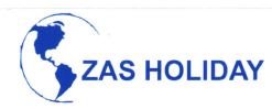 Trademark ZAS HOLIDAY + LOGO