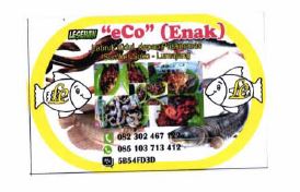 Trademark "ECO" (ENAK) + LUKISAN