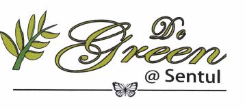 Trademark DE GREEN @SENTUL + LOGO