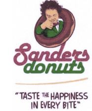 Trademark SANDERS DONUTS TASTE THE HAPPINESS IN EVERY BITE + LOGO