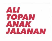 Trademark ALI TOPAN ANAK JALANAN