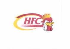 Trademark HFC HARMONI FRIED CHICKEN + logo