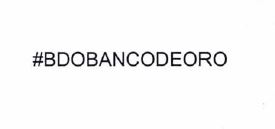 Trademark #BDOBANCODEORO