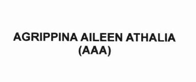 Trademark AGRIPPINA AILEEN ATHALIA