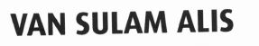 Trademark VAN SULAM ALIS