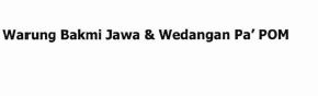 Trademark WARUNG BAKMI JAWA & WEDANGAN PA'POM