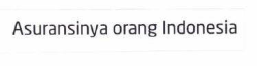 Trademark ASURANSINYA ORANG INDONESIA