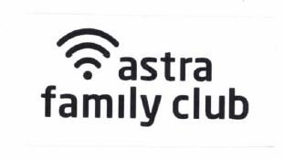 Trademark ASTRA FAMILY CLUB + LOGO