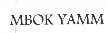 Trademark MBOK YAMM